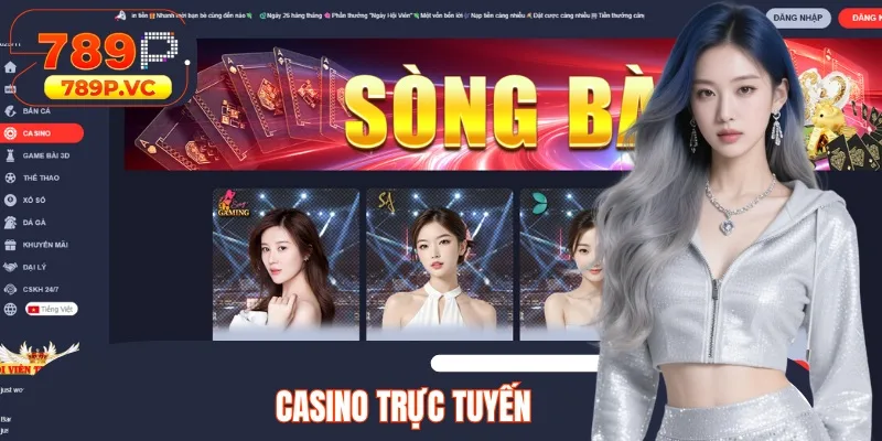 Sảnh Casino Live được ví như một sòng bài Las Vegas