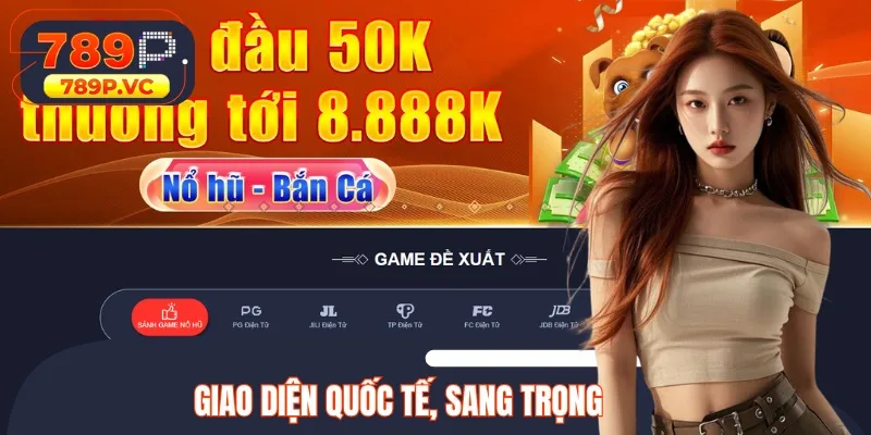 Rất ít địa chỉ sở hữu giao diện quốc tế như 789P