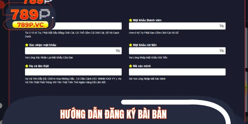 Hướng dẫn đăng ký bài bản