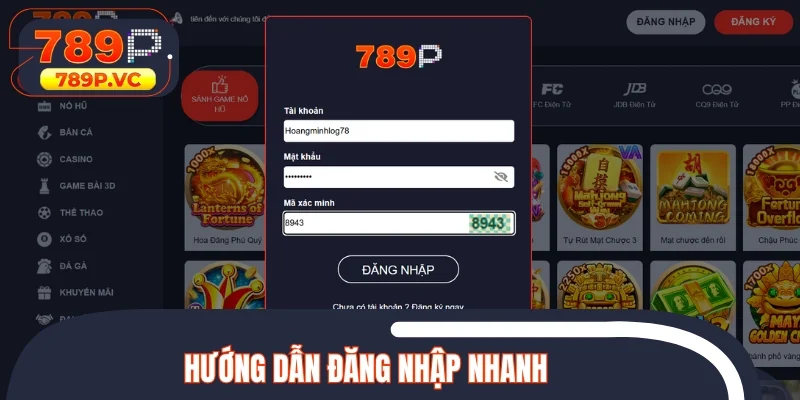 Hướng dẫn đăng nhập nhanh