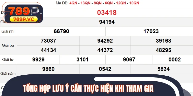 Tổng hợp lưu ý cần thực hiện khi tham gia