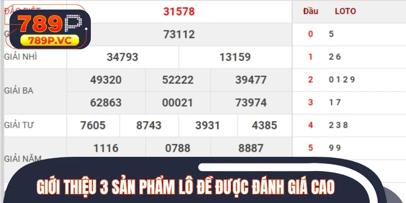 Giới thiệu 3 sản phẩm lô đề được đánh giá cao